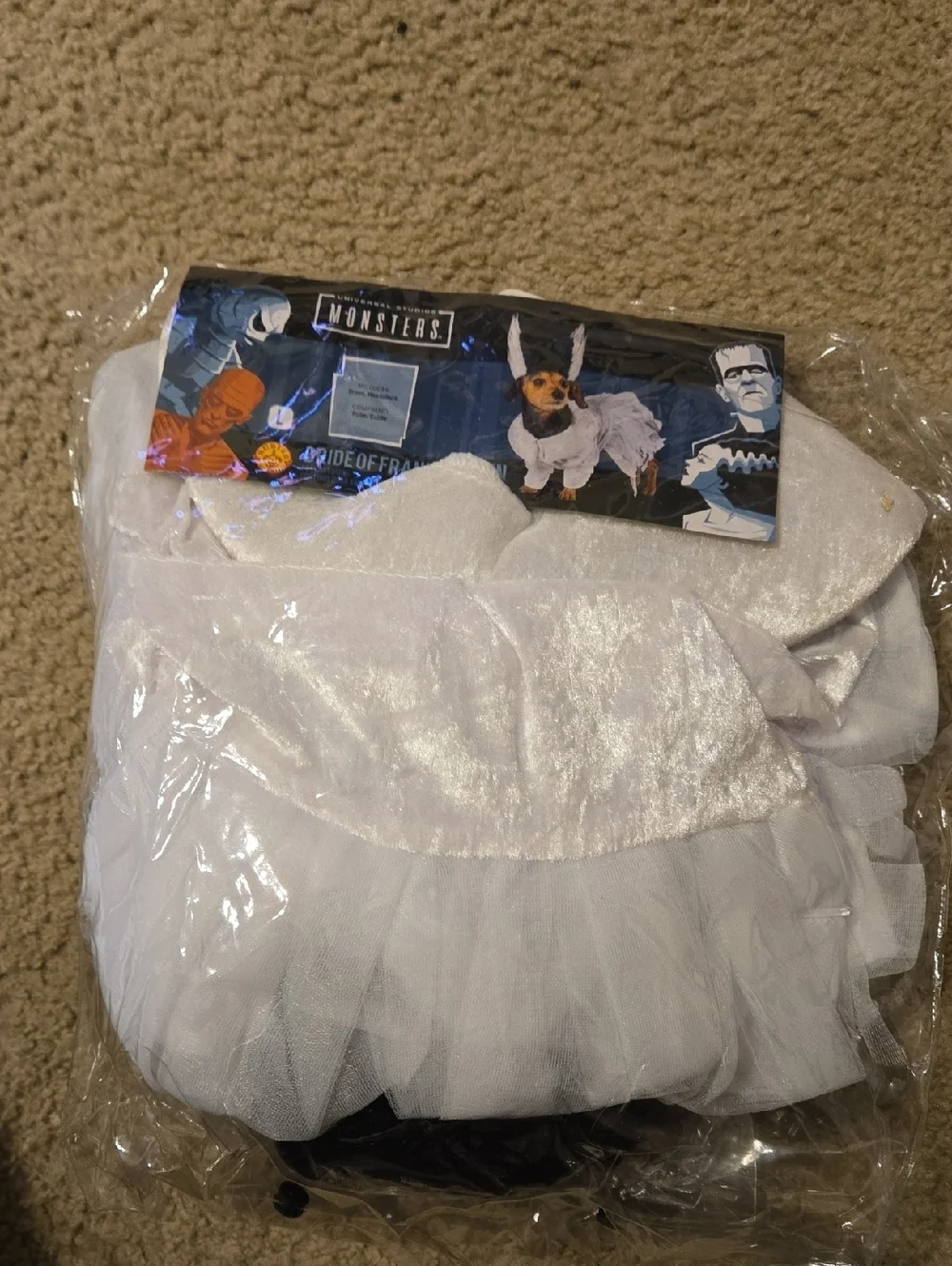 New Large Universal Monsters: Bride Of Frankenstein Pet Costume for Dogs